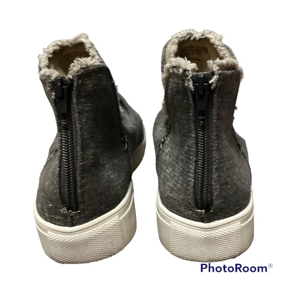 Very G Boutique Gray Canvas Women’s Fashion Sneaker Shoes Size 10 - Picture 4 of 6